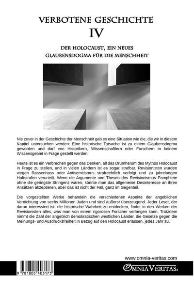 Verbotene Geschichte IV: Der Holocaust, ein neues Glaubensdogma für die Menschheit - Image 2