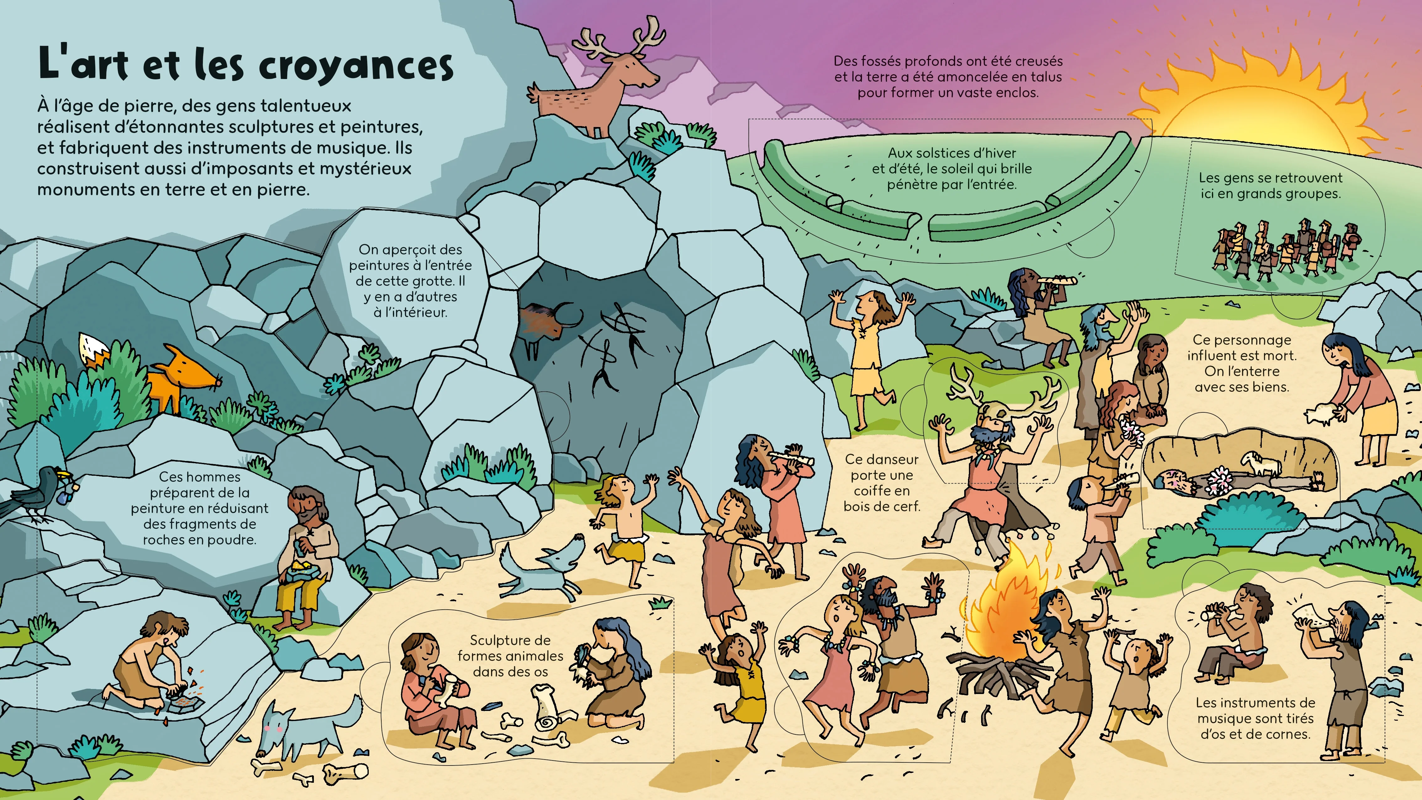 L'âge de pierre - P'tits curieux Usborne - dès 5 ans - Image 3