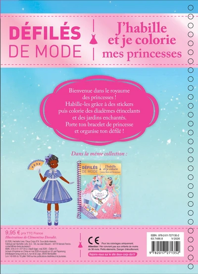 Défilés de mode - J'habille et je colorie mes princesses - Image 2
