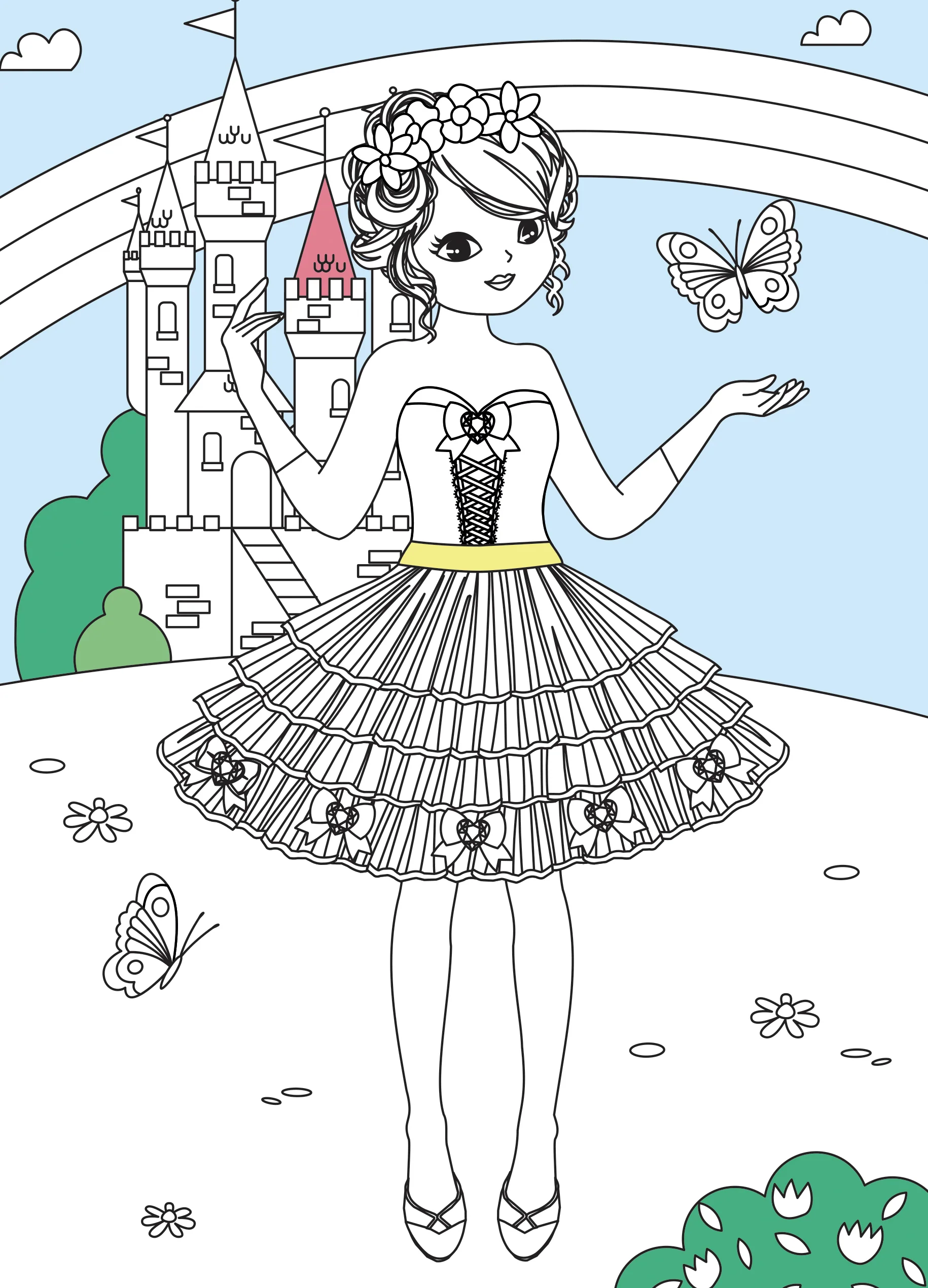 Défilés de mode - J'habille et je colorie mes princesses - Image 6