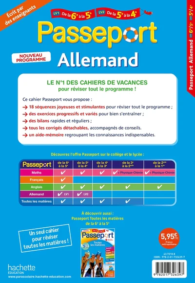 Passeport - Allemand - De la 6e à la 5e - Cahier de vacances 2026 - Image 2