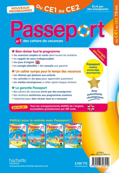 Passeport - Du CE1 au CE2 7/8 ans - Cahier de vacances 2026 - Image 2