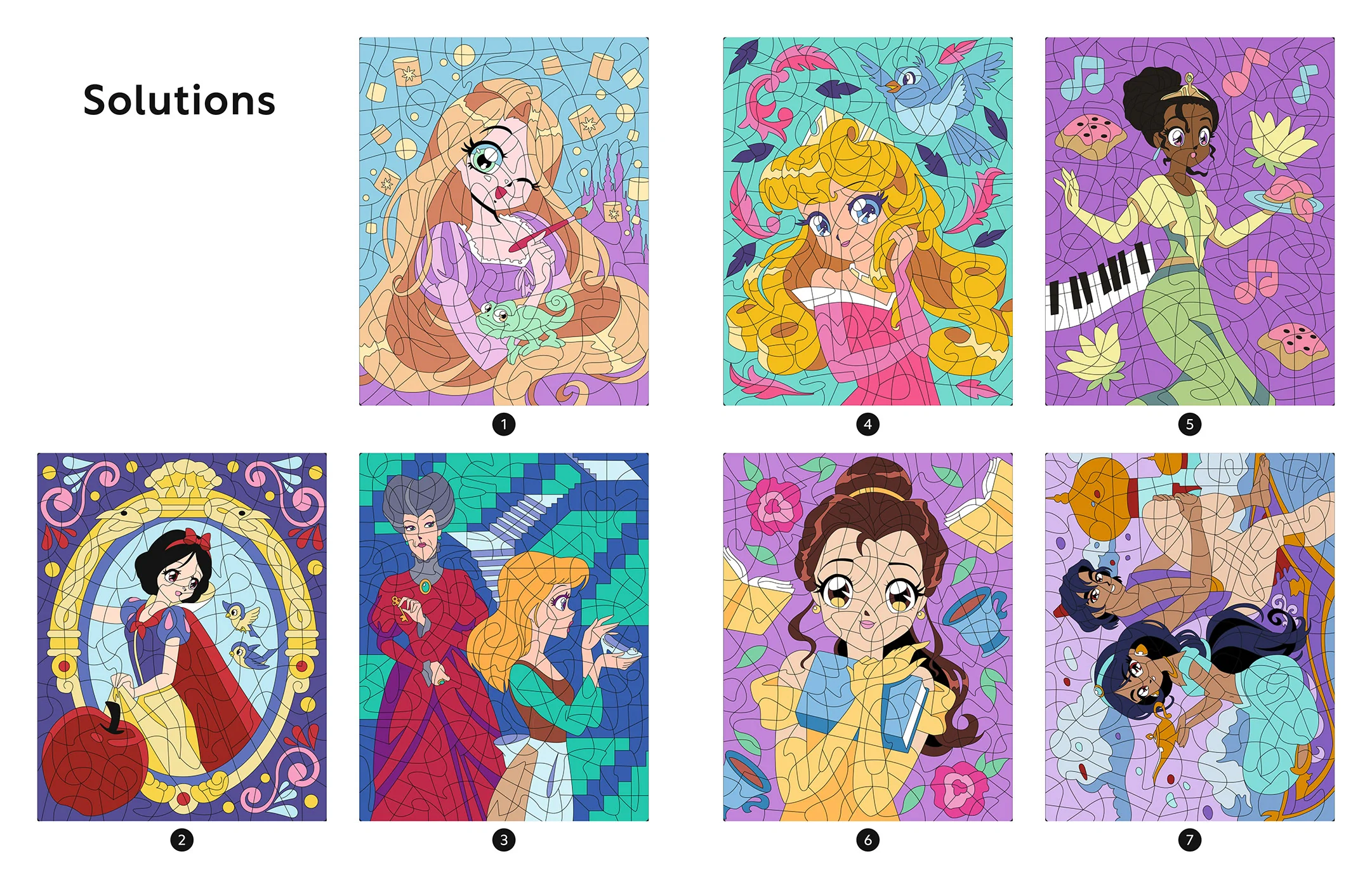 DISNEY PRINCESSES - Mes Coloriages Magiques - Mystères - Princesses Mangas - Image 4