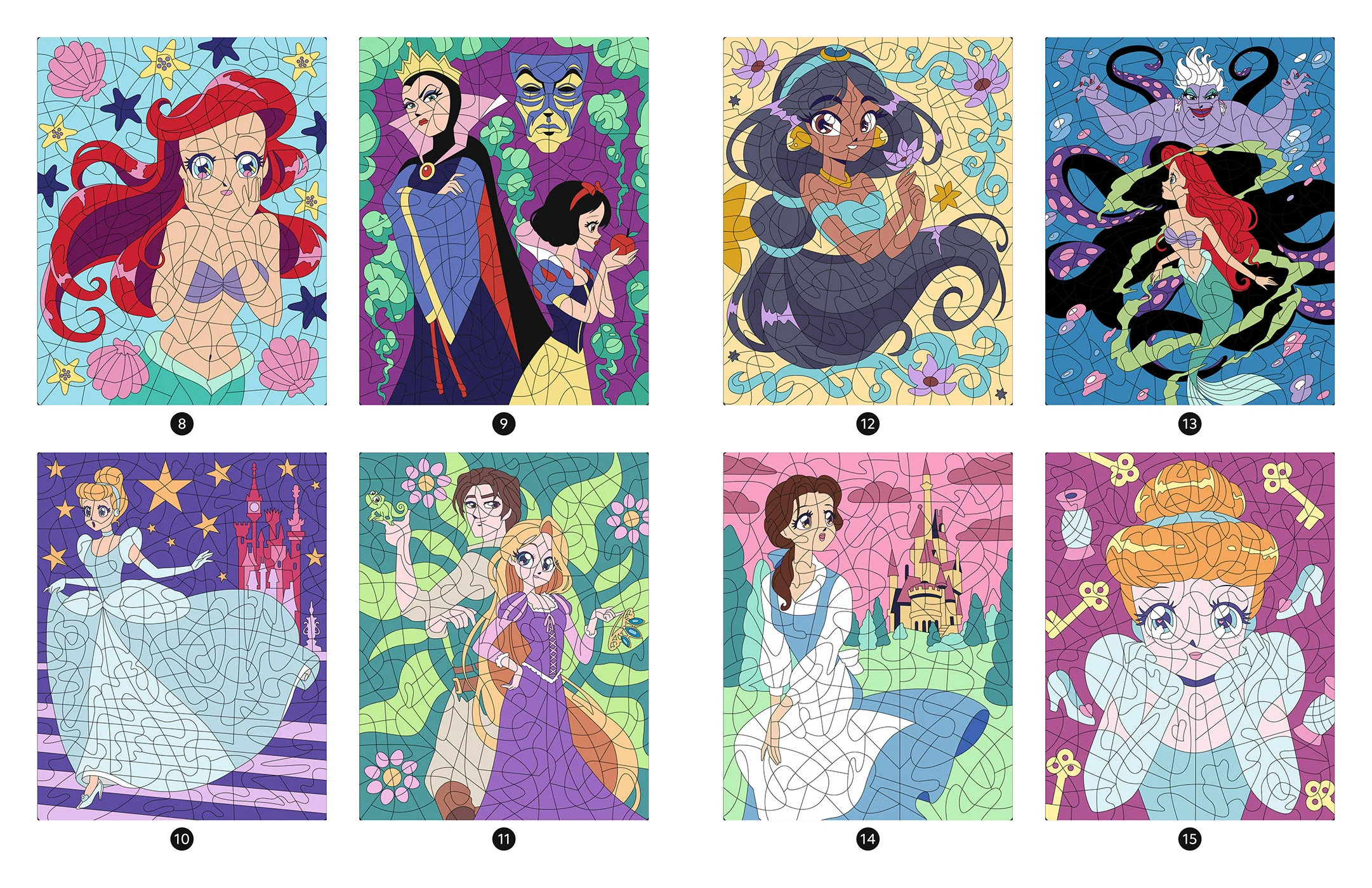 DISNEY PRINCESSES - Mes Coloriages Magiques - Mystères - Princesses Mangas - Image 5
