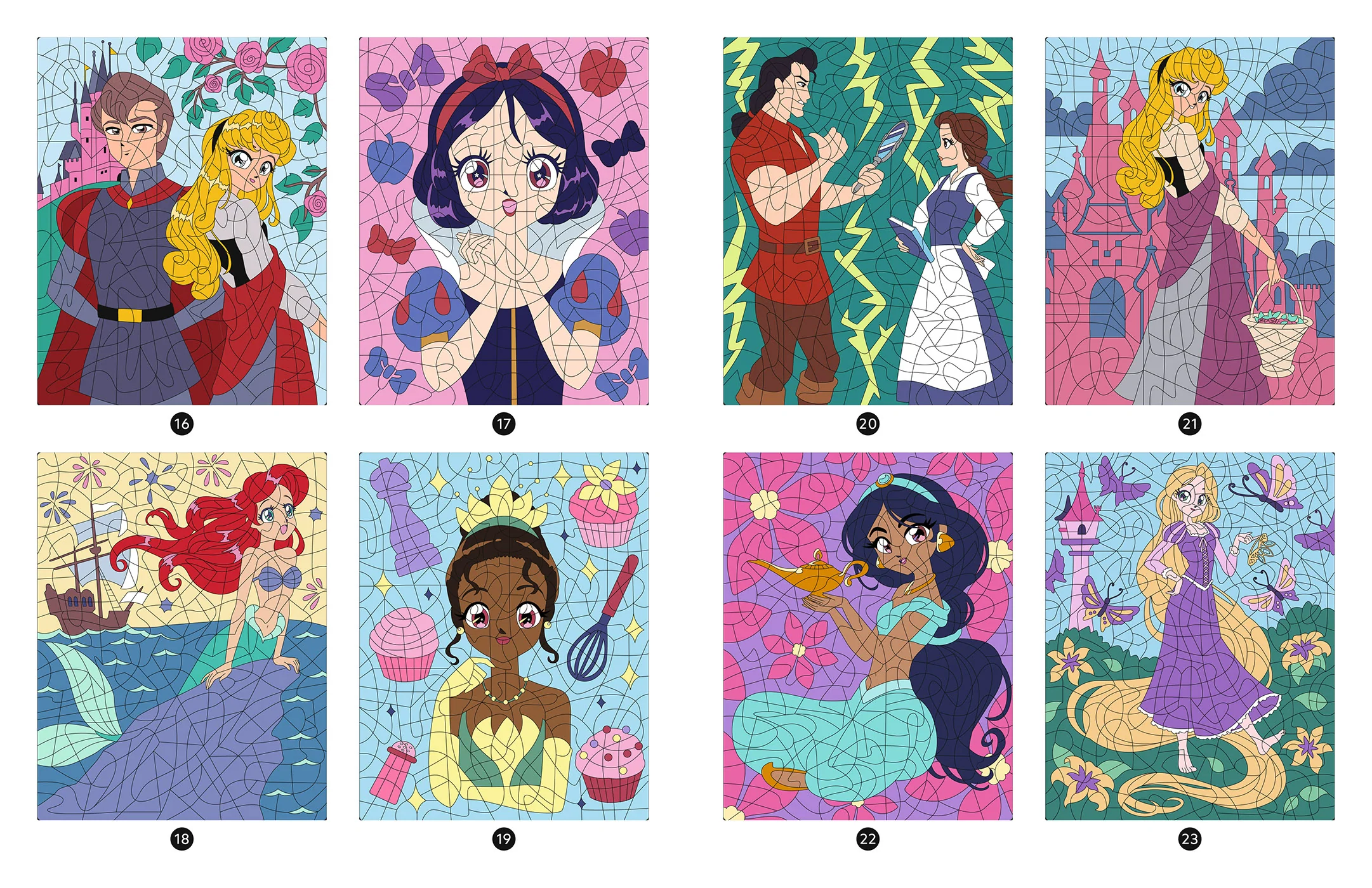 DISNEY PRINCESSES - Mes Coloriages Magiques - Mystères - Princesses Mangas - Image 6