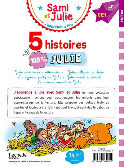 Sami et Julie CE1 - 5 histoires 100% Julie - Image 2