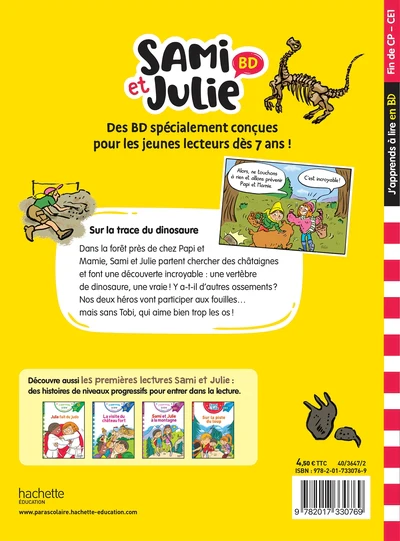 Sami et Julie BD Fin de CP- CE1 - Sur la trace des dinosaures - Image 2