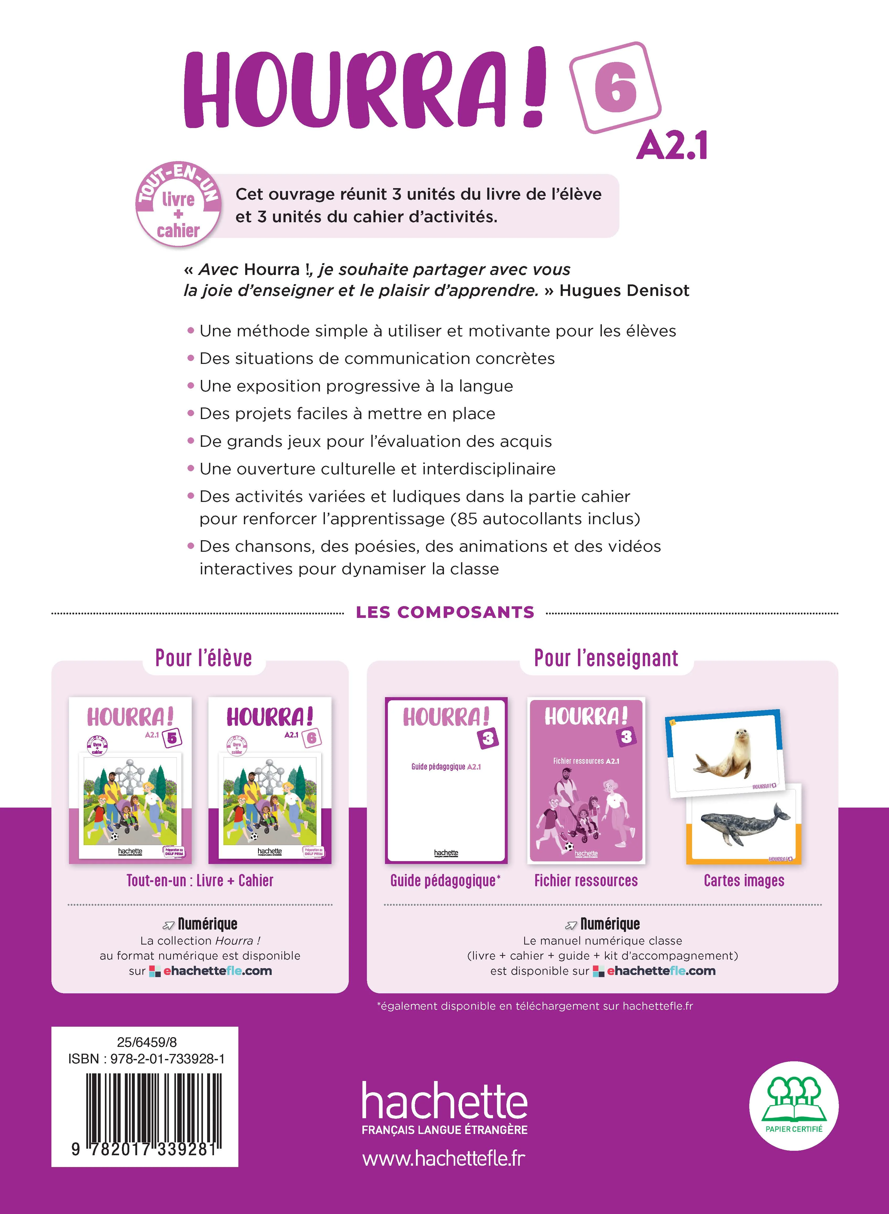 Hourra ! - Livre + Cahier (Niveau 6) (A1) - Image 2