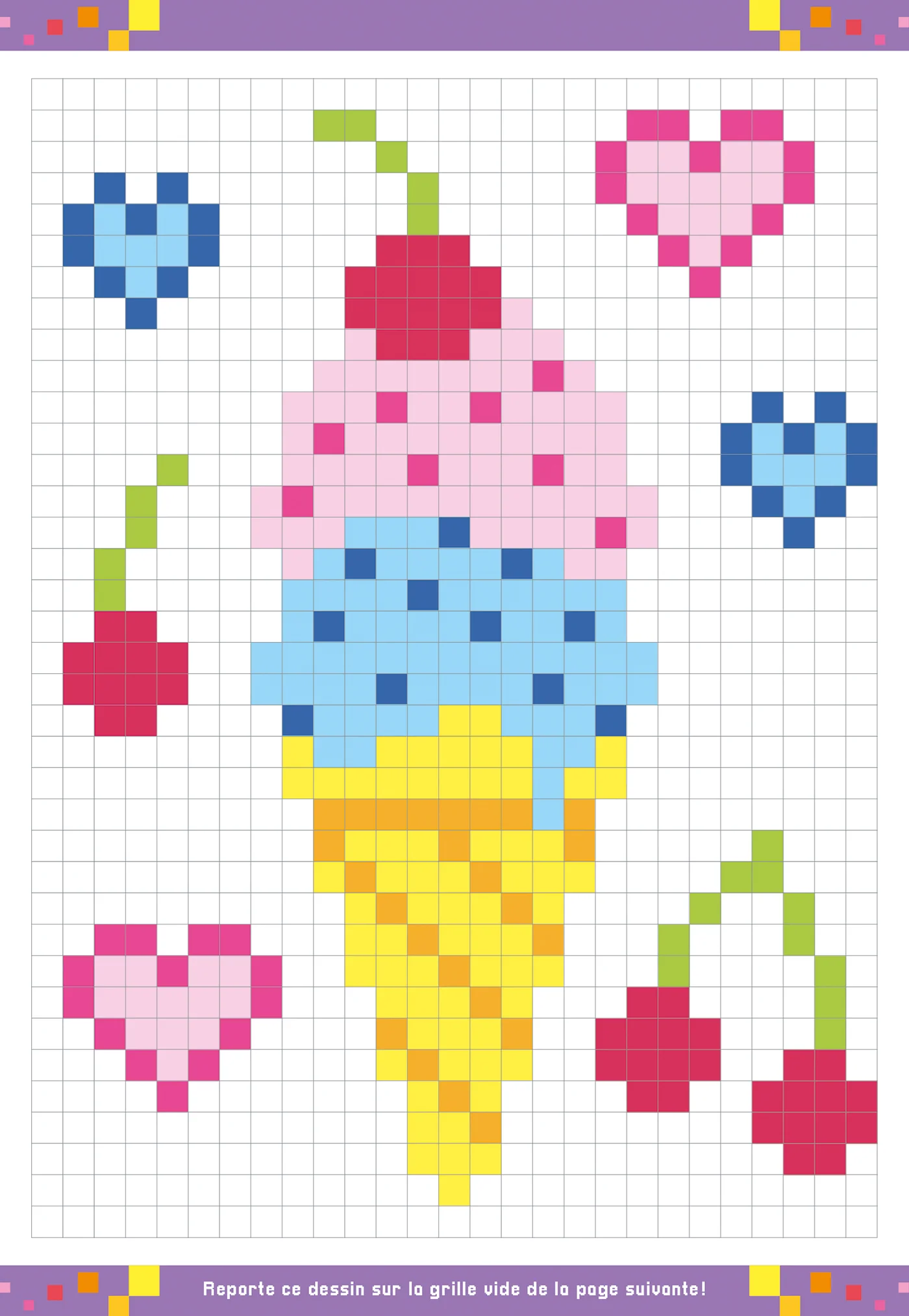 Coloriages pixels kawaii - Image 9