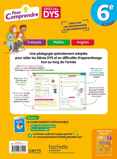 Pour comprendre DYS Français - Maths - Anglais 6e - Image 2