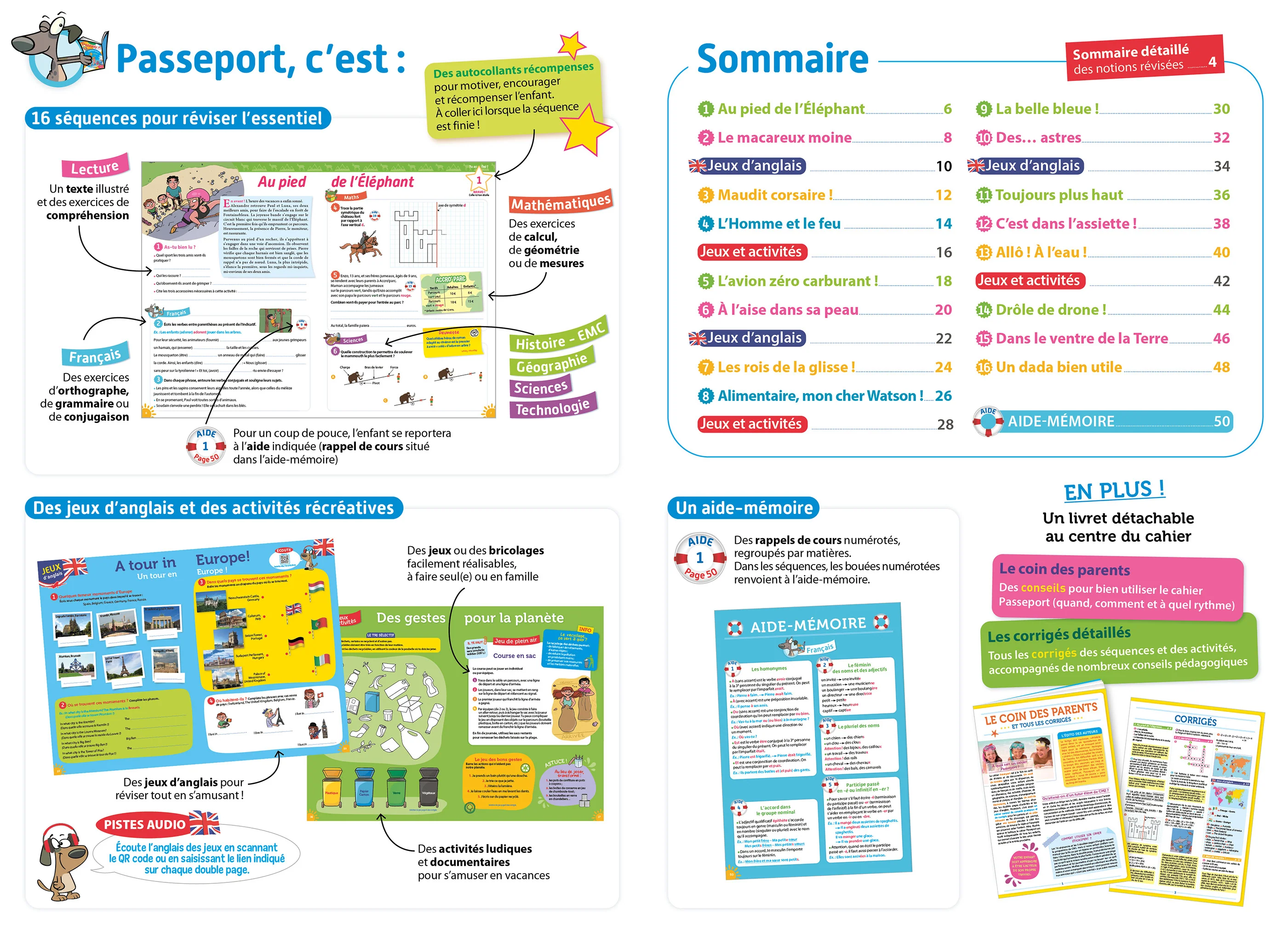 Passeport Du CM1 au CM2 9/10 ans Cahier de vacances 2026 - Image 3