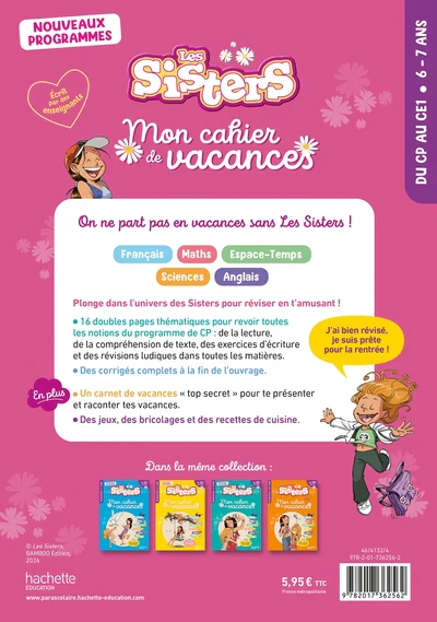 Les Sisters - Mon cahier de vacances 2026 - CP / CE1 - Image 2