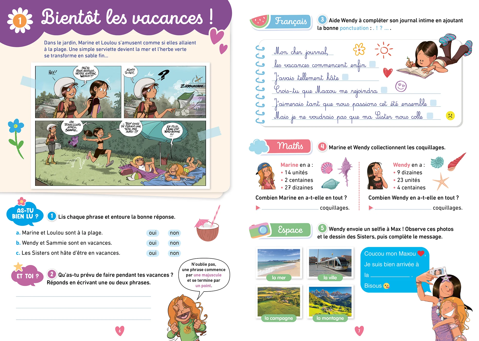 Les Sisters - Mon cahier de vacances 2026 - CE1 / CE2 - Image 3