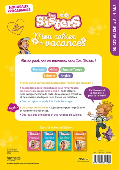 Les Sisters - Mon cahier de vacances 2026 - CE2 / CM1 - Image 2