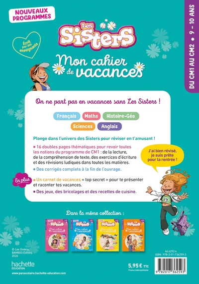 Les Sisters - Mon cahier de vacances 2026 - CM1 / CM2 - Image 2