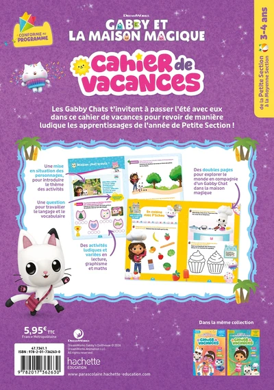 Gabby et la maison magique - Cahier de vacances 2026 - De la Petite Section à la Moyenne Section - Image 2