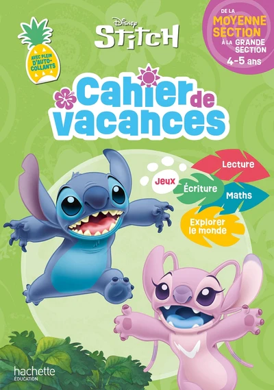 Disney - Stitch - Cahier de vacances 2026 - De la Moyenne Section à la Grande Section