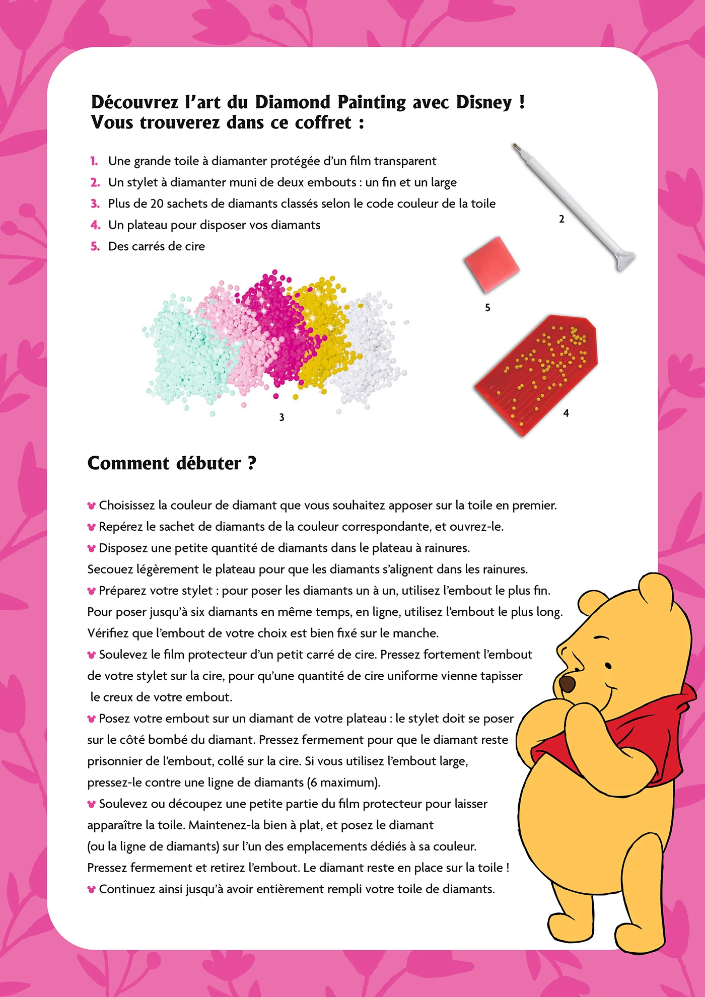 Kit diamond painting Disney officiel - Winnie l'Ourson - Image 4