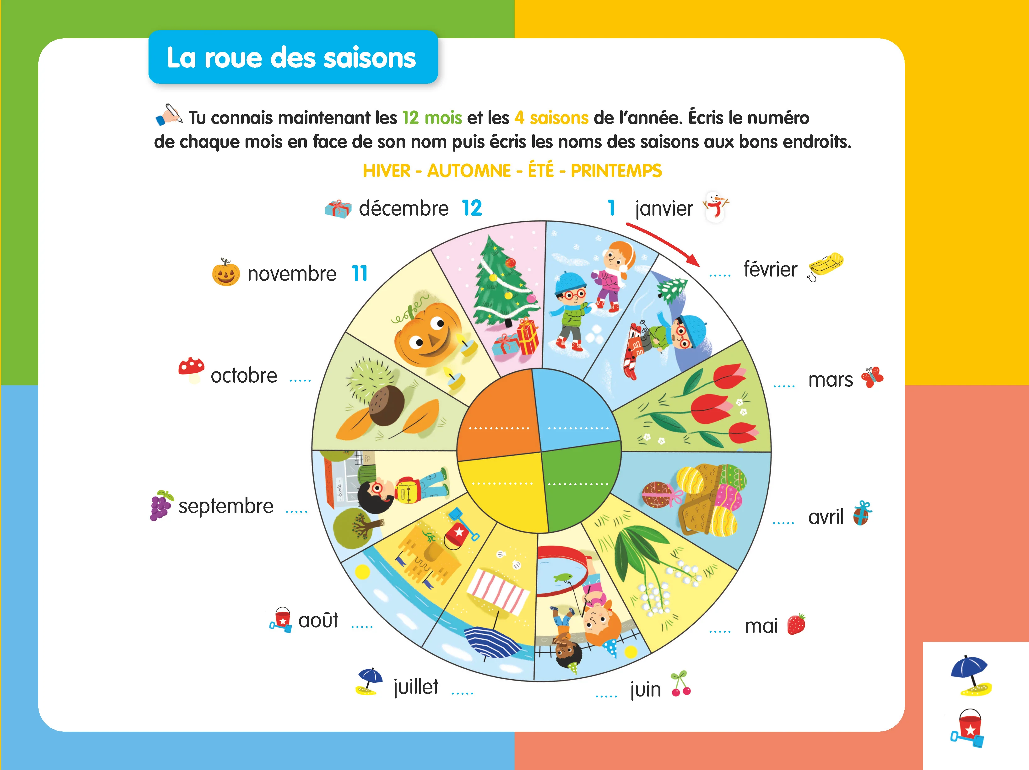Les livres-ardoises - Je découvre les mois et les saisons - Image 5