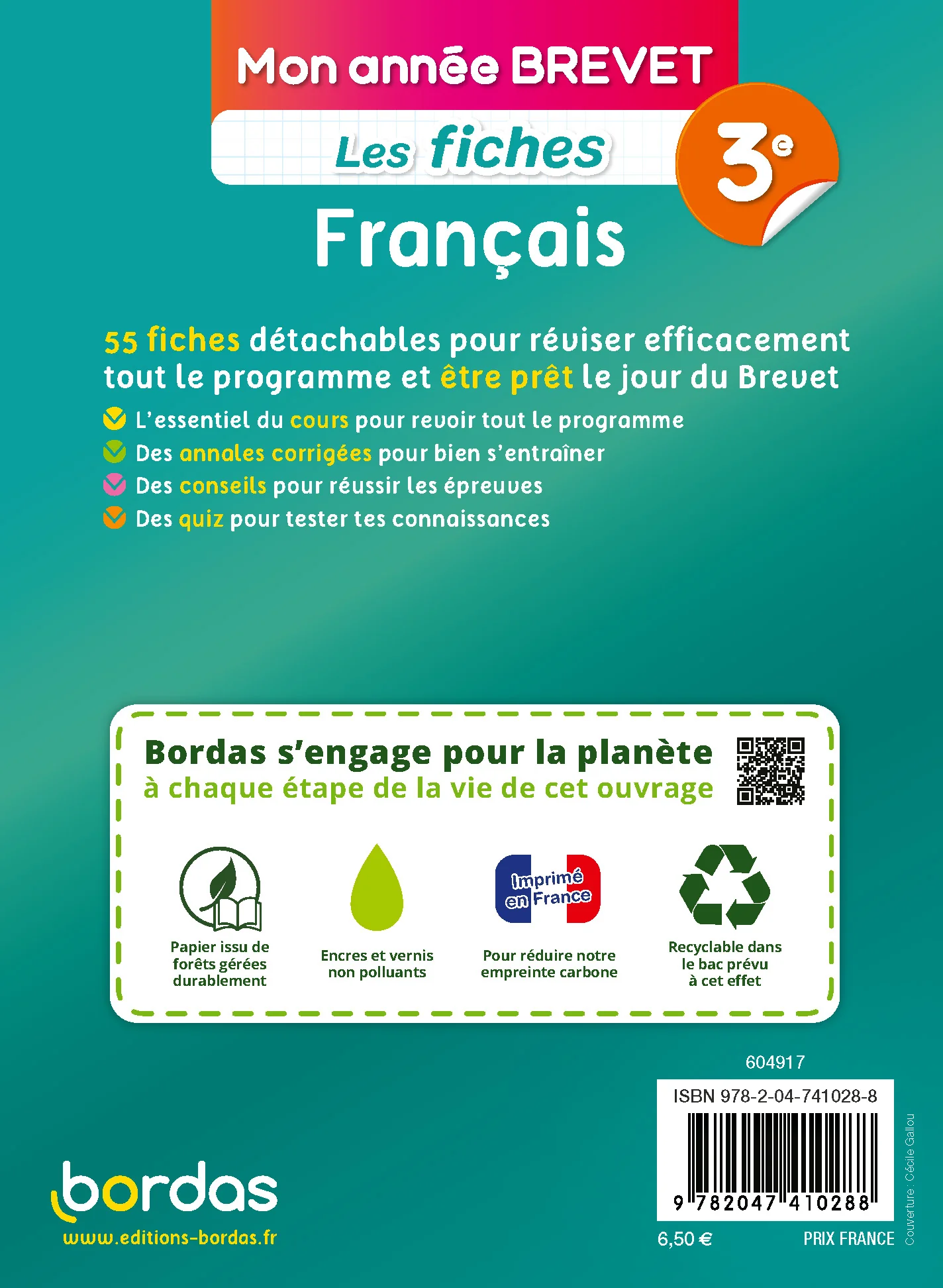 Mon Année Brevet Les fiches Français 3e - Image 2