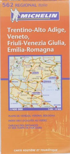 Carte routière : Veneto, Trentino Alto Adige, Friuli Venezia Giulia, Emilia Romagna, N° 11562 (en italien) - Image 2