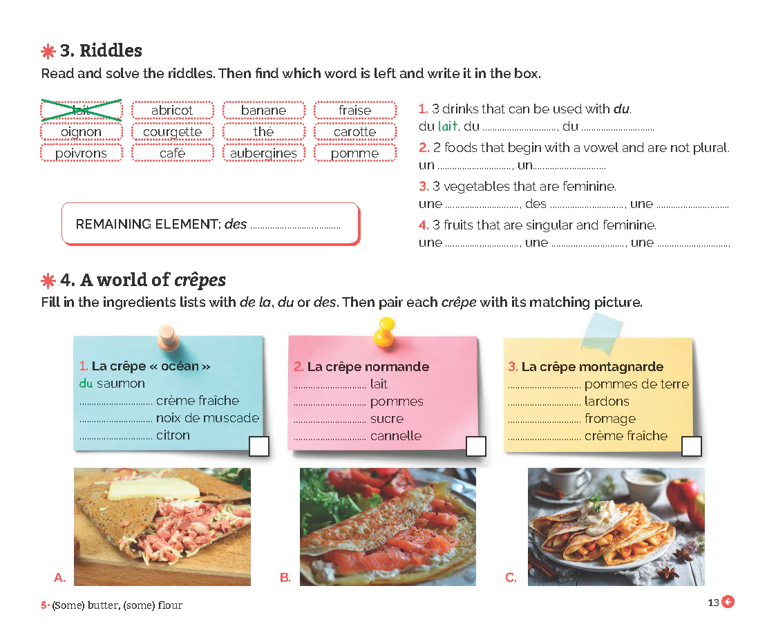 Jeux de grammaire niveau A1 - Image 6