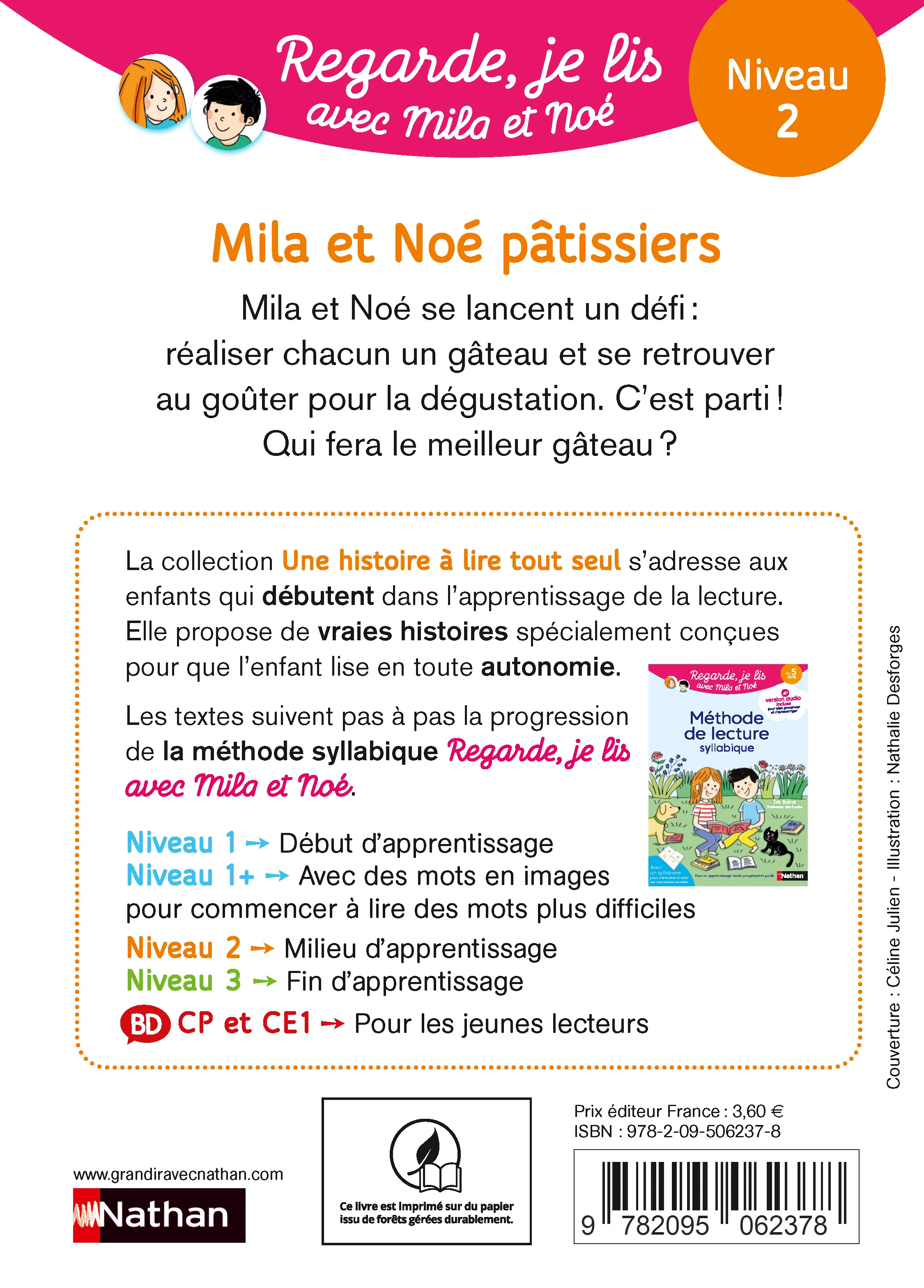 Regarde je lis ! Une histoire à lire tout seul - Mila et Noé pâtissiers Niv 2 - Image 2