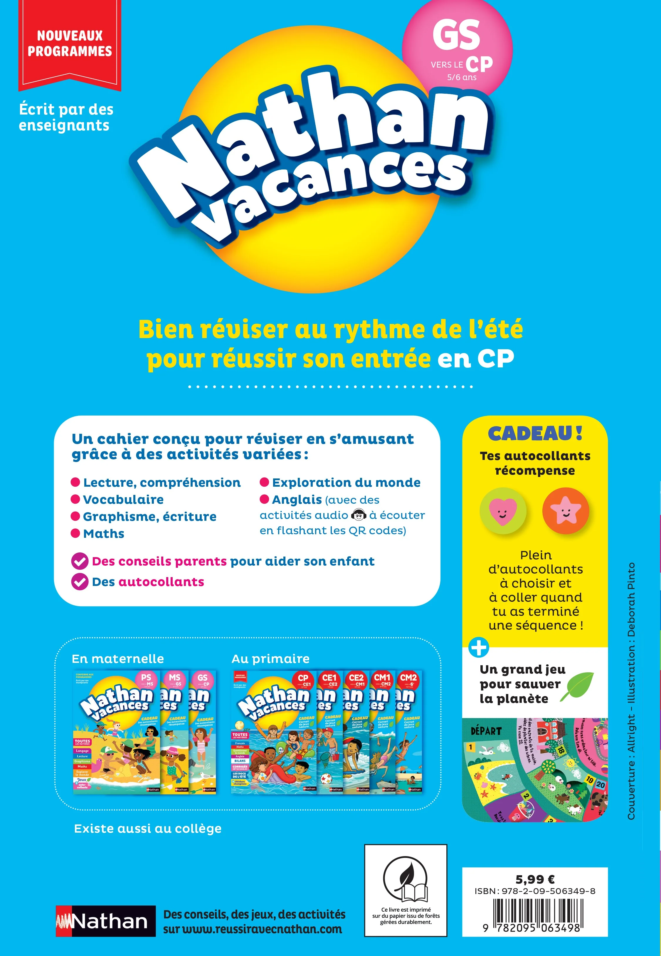 Nathan Vacances GS vers le CP 5/6 ans - Image 2