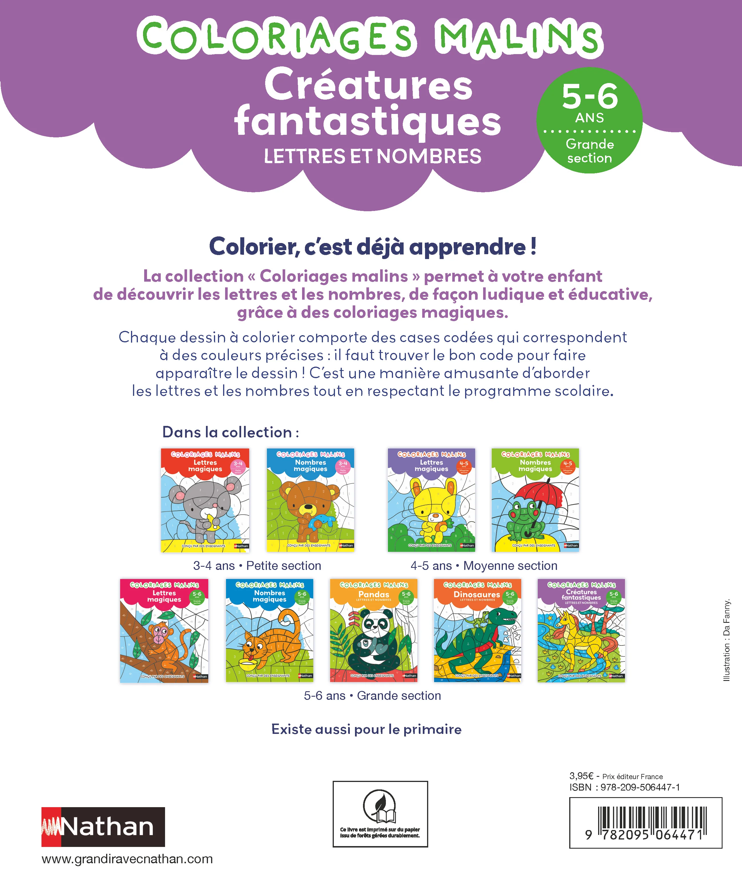 Créatures fantastiques Lettres et nombres GS - Coloriages malins - Image 4