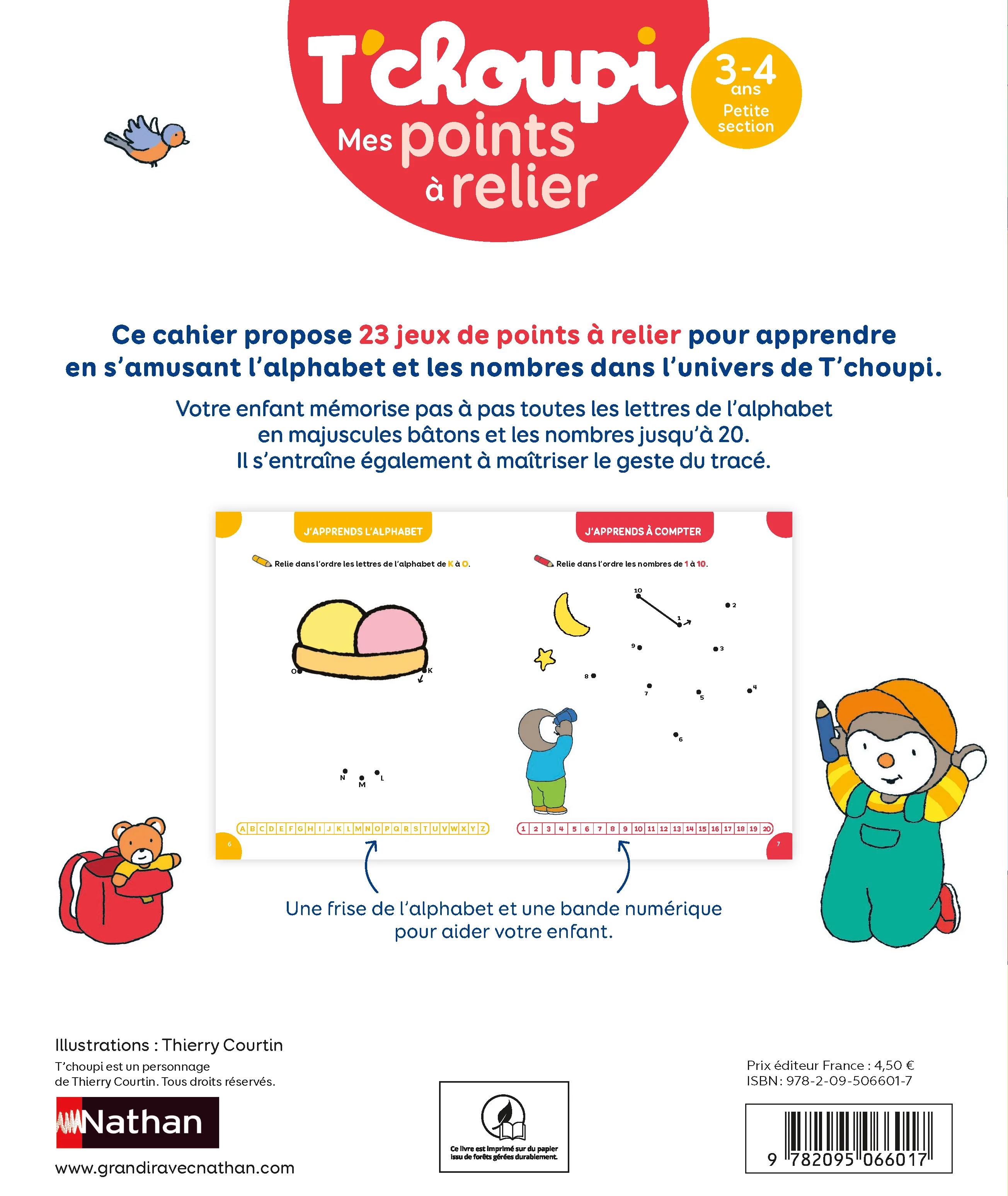 T'choupi Mes points à relier - Lettres et nombres 3-4 ans PS - Image 2