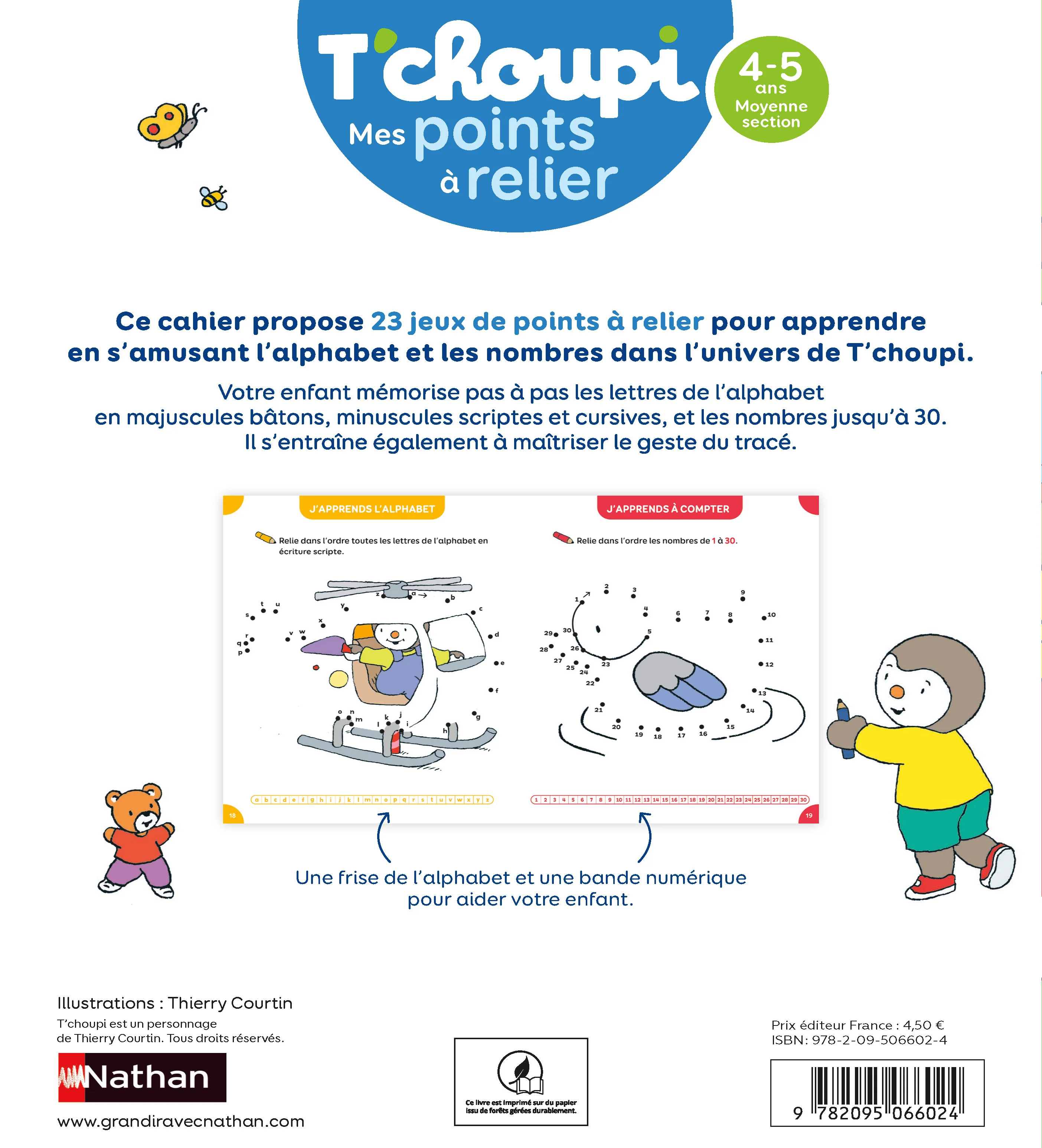T'choupi Mes points à relier - Lettres et nombres 4-5 ans MS - Image 2