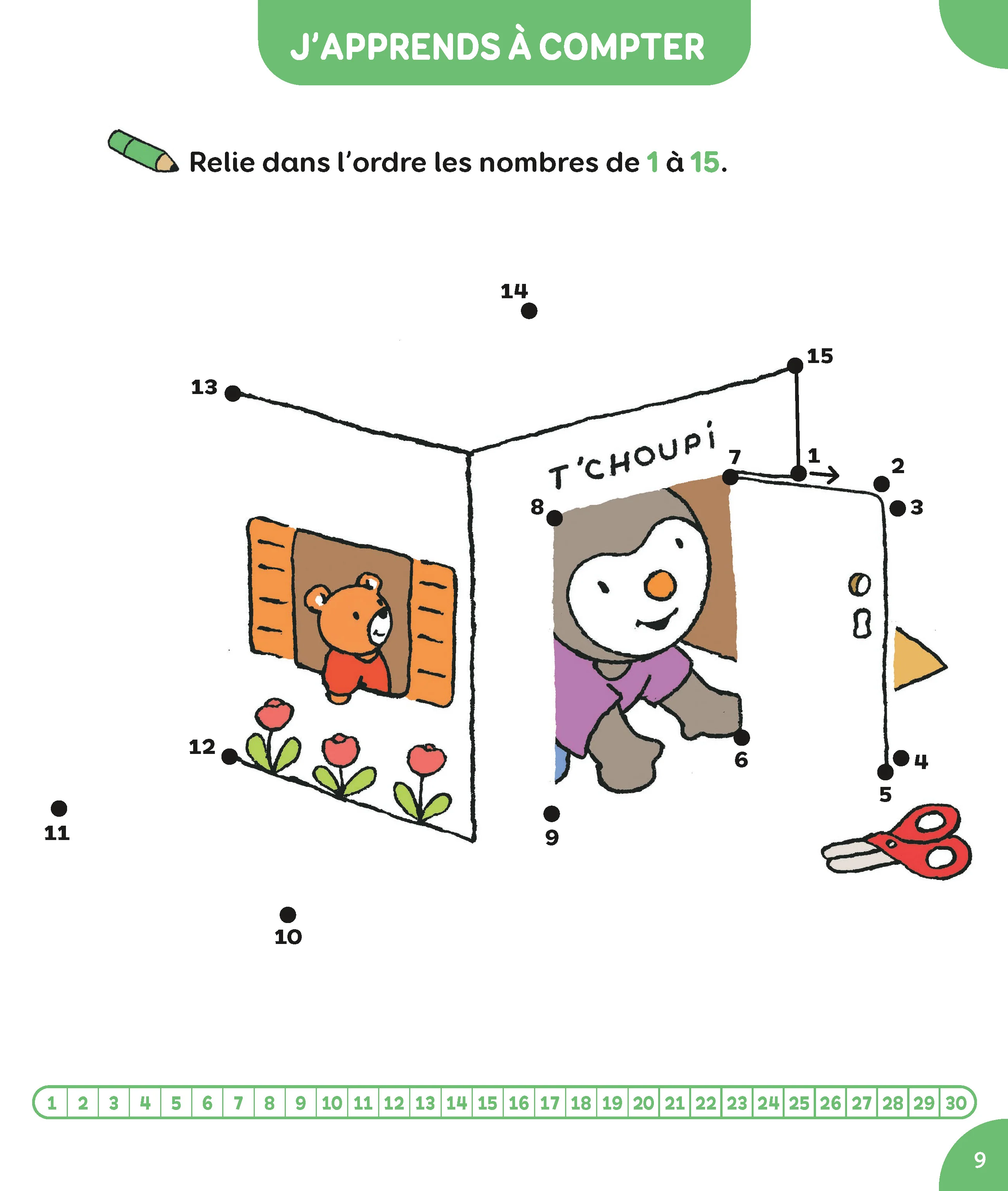 T'choupi Mes points à relier - Lettres et nombres 4-5 ans MS - Image 3