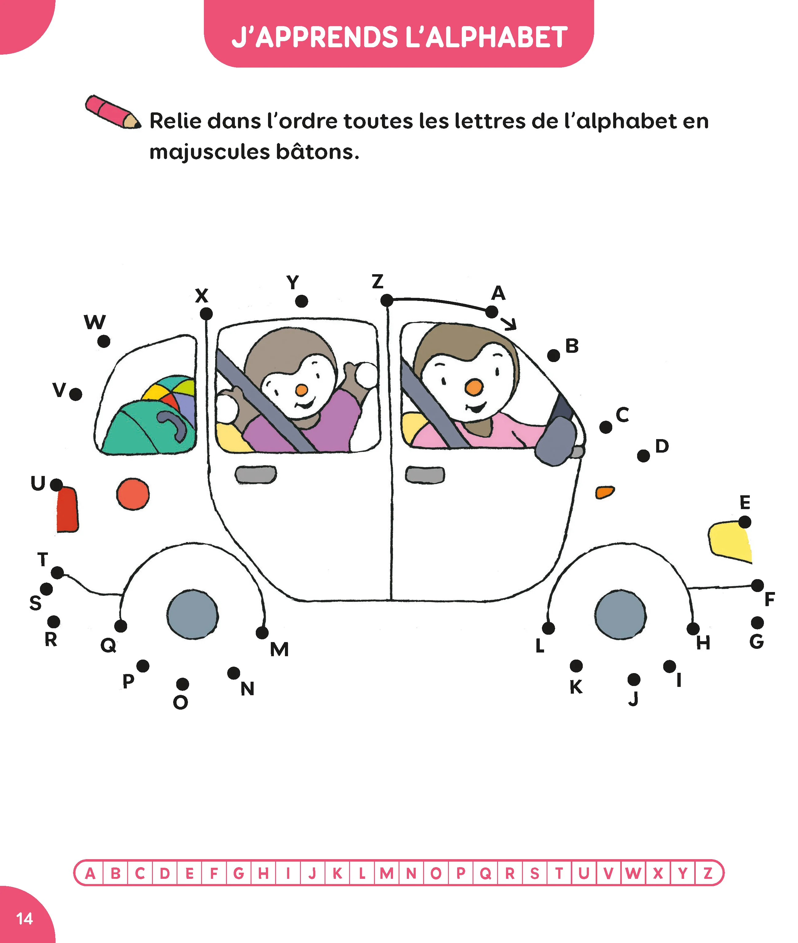 T'choupi Mes points à relier - Lettres et nombres 4-5 ans MS - Image 4
