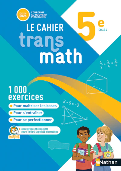 Transmath Mathématiques 5e - Cahier élève - 2026 - Image 2
