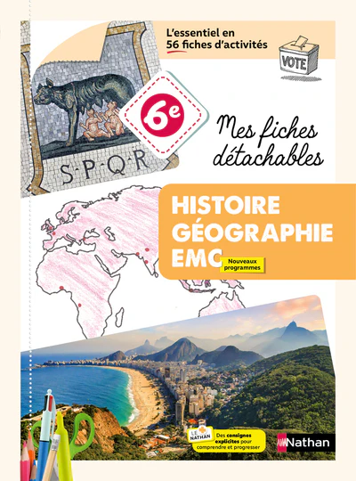 Histoire Géographie 6ème - Mes fiches détachables - 2026 - Image 2