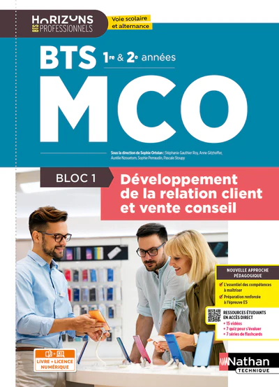 Bloc 1 - Développement de la relation client et vente conseil - BTS MCO 1re et 2e années - Coll. Horizons Professionnels BTS - Ed. 2026 - Image 2