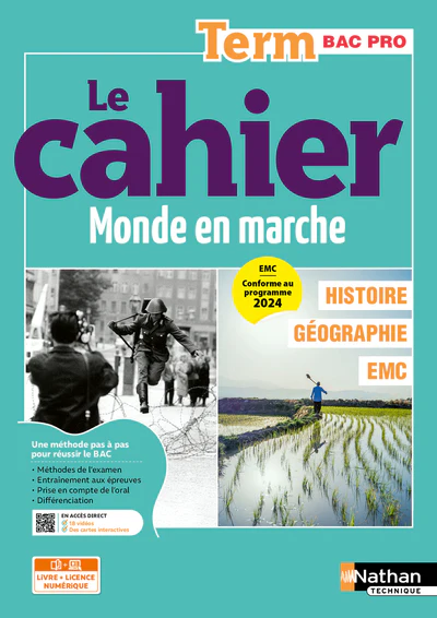 Le cahier Histoire-Géographie - EMC - Term Bac Pro - Coll. Monde en marche - la méthode pas à pas pour réussir - Ed. 2026 - Image 3