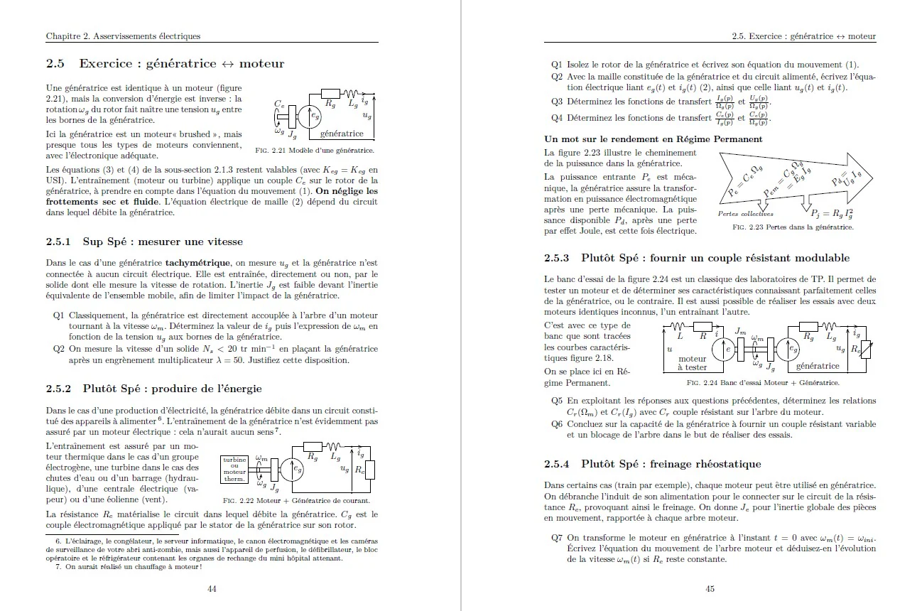 Sciences industrielles de l'ingénieur, mécanique et asservissements, exercices et problèmes: MPSI-PCSI-PTSI-MP-PSI-PT - exercices et problèmes - Image 5