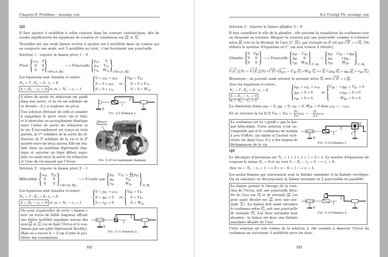 Sciences industrielles de l'ingénieur, mécanique et asservissements, exercices et problèmes: MPSI-PCSI-PTSI-MP-PSI-PT - exercices et problèmes - Image 8