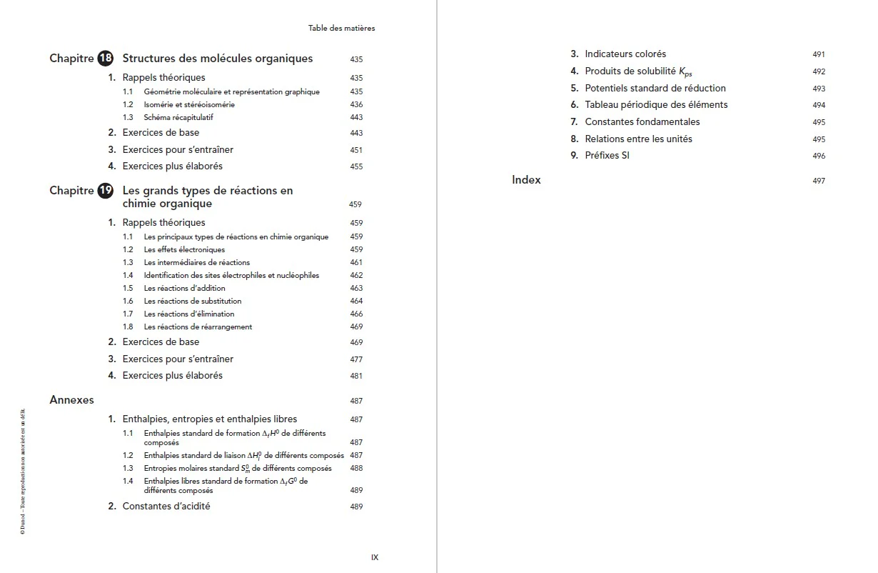 Chimie - 1350 cm3 d'exercices corrigés pour la Licence 1 - 2e éd. - Image 16