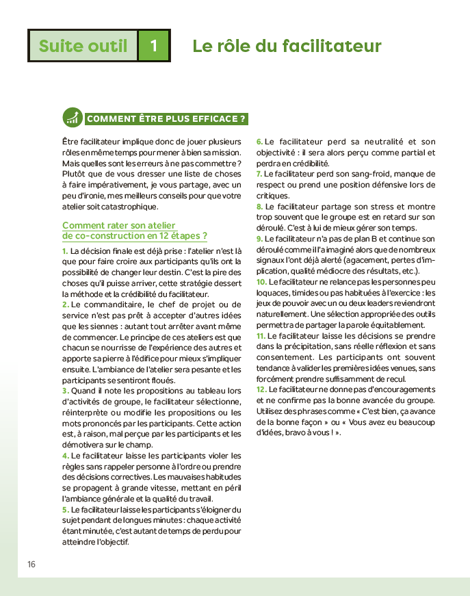 La boîte à outils de la Facilitation et de la co-construction: 65 outils clés en main + 3 vidéos d'approfondissement + 3 supports à imprimer - Image 9