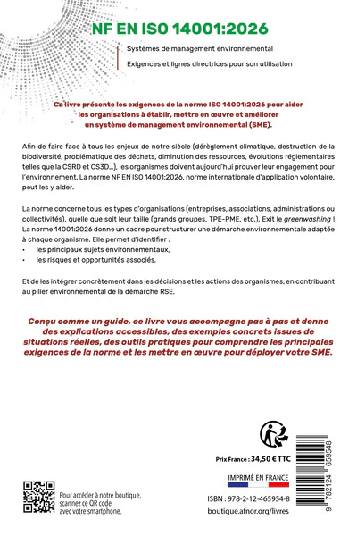 NF EN ISO 14001:2026 - Systèmes de management environnemental - Image 2