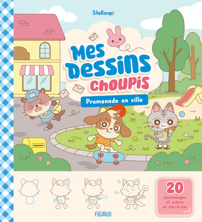 Mes dessins choupis - Promenade en ville - Image 2