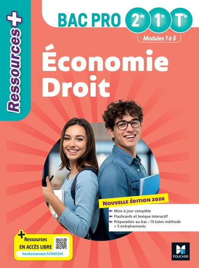 Ressources Plus - Économie-Droit - 2de 1re Tle Bac Pro - Ed. 2026 - Livre élève - Image 2