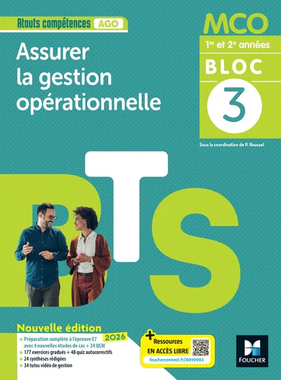 Atouts compétences - BLOC 3 Assurer la gestion opérationnelle - BTS MCO - Ed 2026 - Livre élève - Image 2