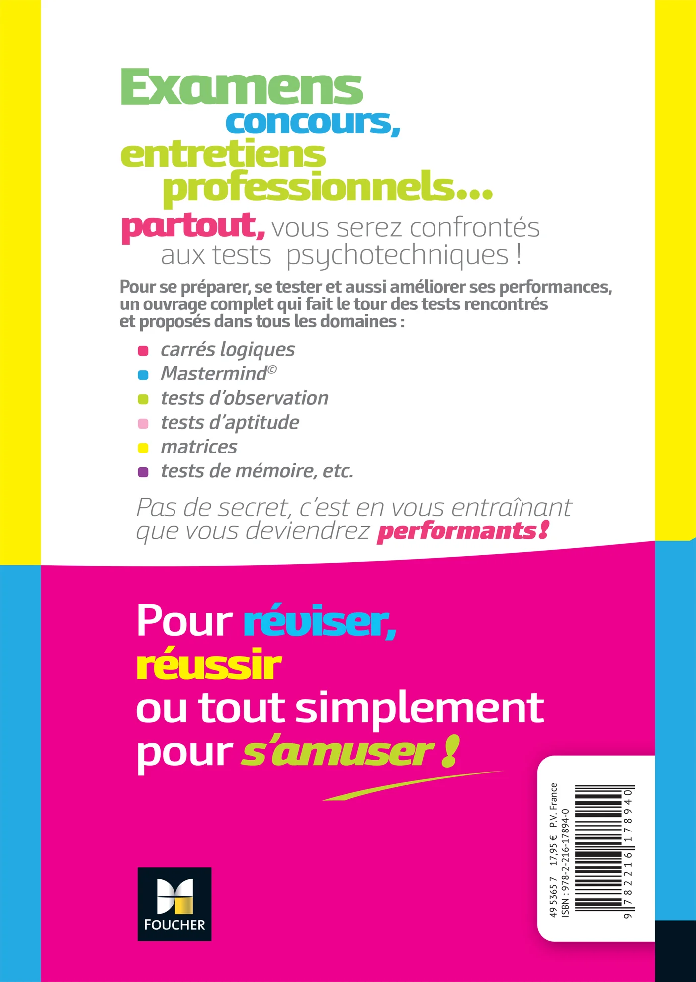 Tous les tests psychotechniques, mémoire, intelligence, aptitude, logique, observation - Concours - Image 2