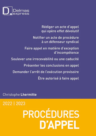 Procédures d'appel 2022/2023. 2e éd. - Image 3