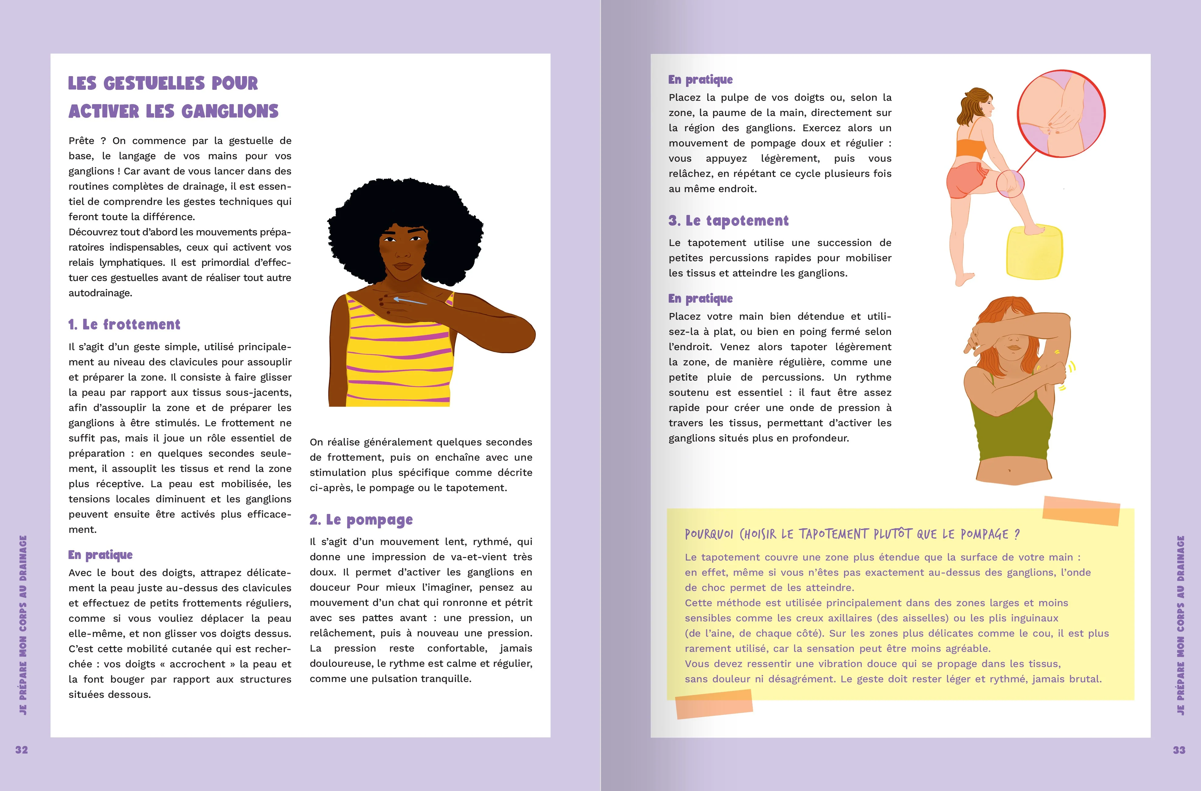 Mon cahier Drainage lymphatique - Les automassages pour dégonfler: Dégonflez le visage, le ventre, les cuisses, les hanches - Boostez votre immunité - Gagnez en énergie et en bien-être - Image 5
