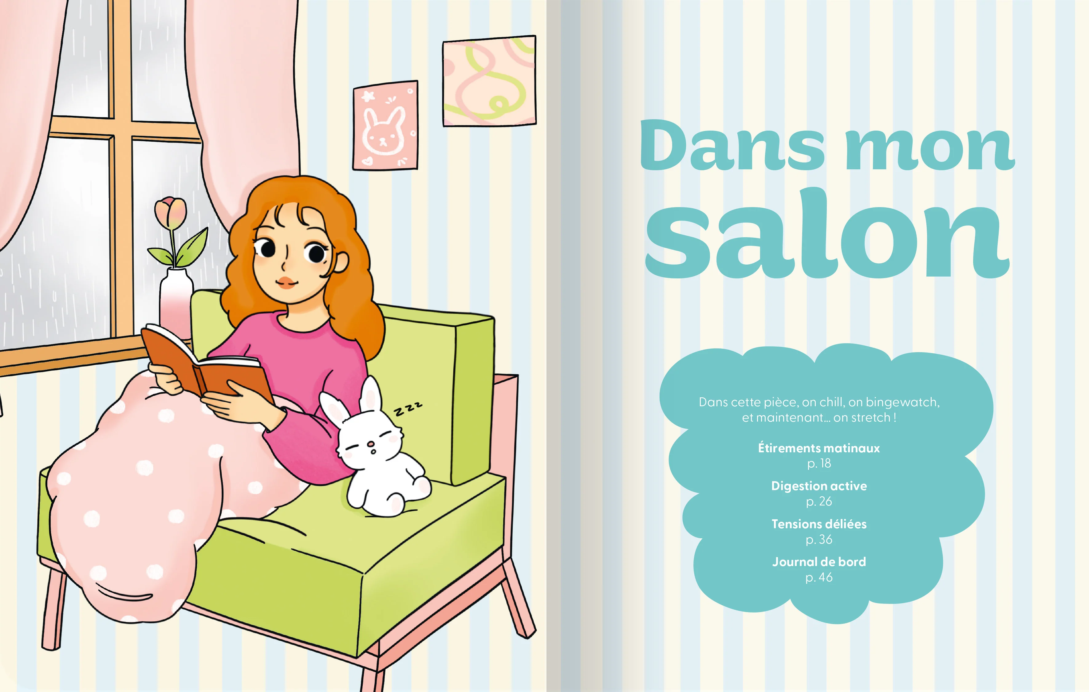 Cosy Fit Stretching et au lit - Respirez, étirez, dormez bien (et recommencez demain) - 50 exercices pour s'assouplir sans sortir de chez soi - Image 3