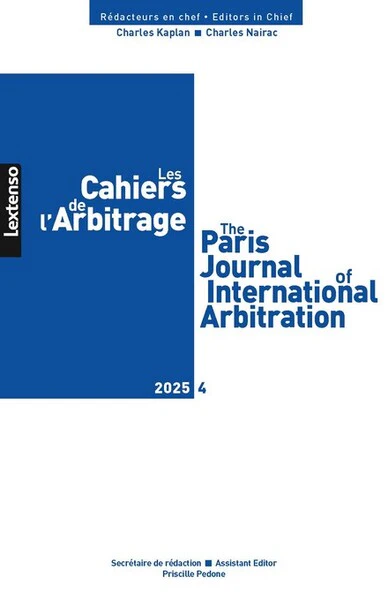 Cahiers de l'Arbitrage 04/2025 - Image 2